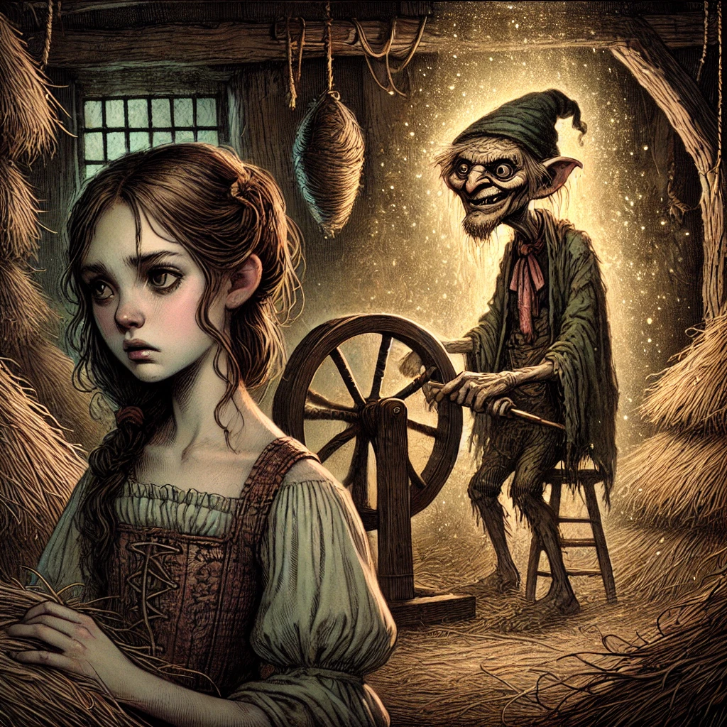 Rumpelstiltzkin: O Conto Clássico dos Irmãos Grimm sobre Magia e Transformação de Feno em Ouro